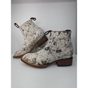 Stiefeld Boots -The Aurora Cowhide Boots White Black Snip Toe Size 6.5 Cowboy